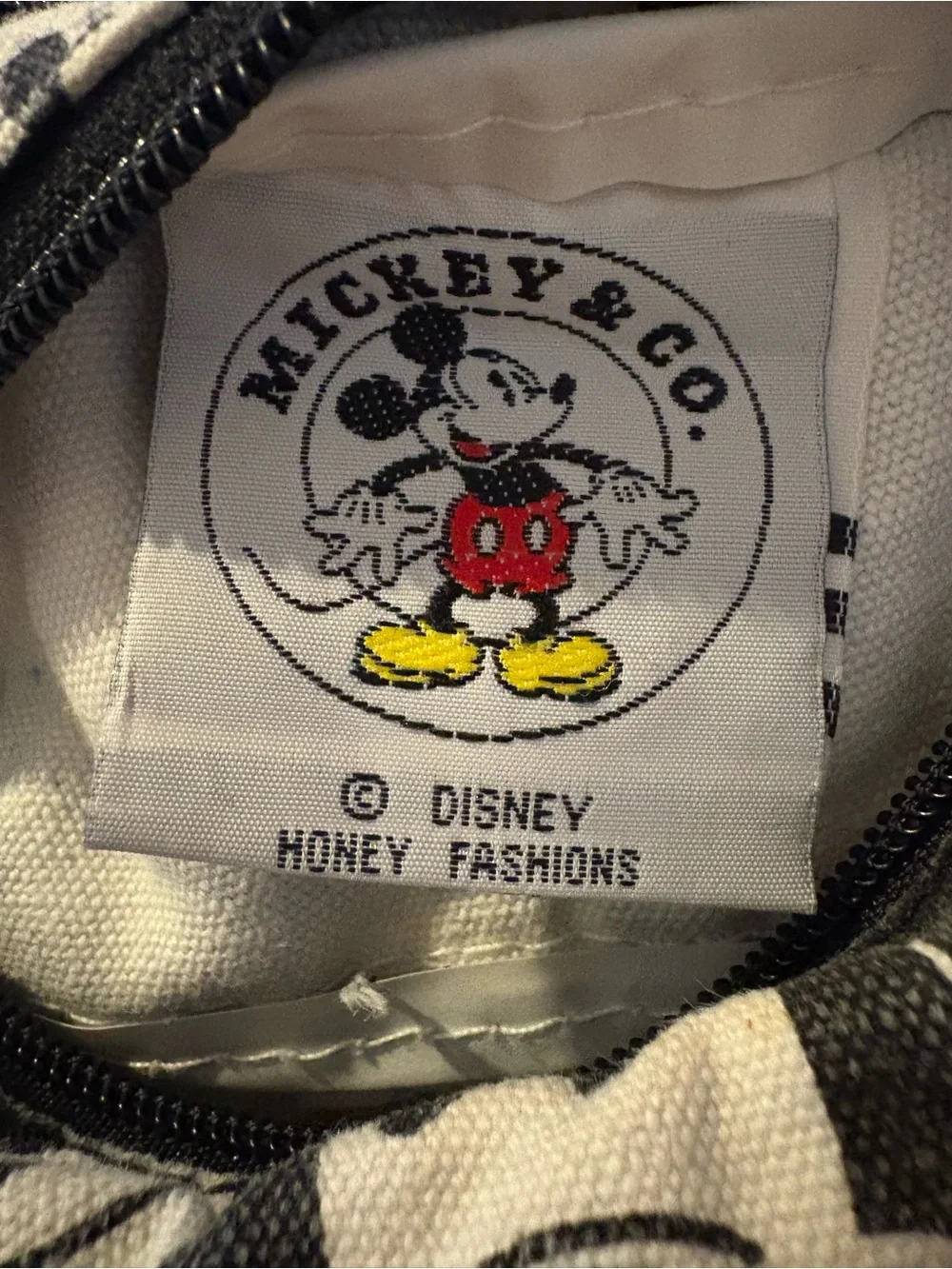 Vintage Mickey & Co. Disney Mickey Mouse Print Small Waist Bag Fanny Pack